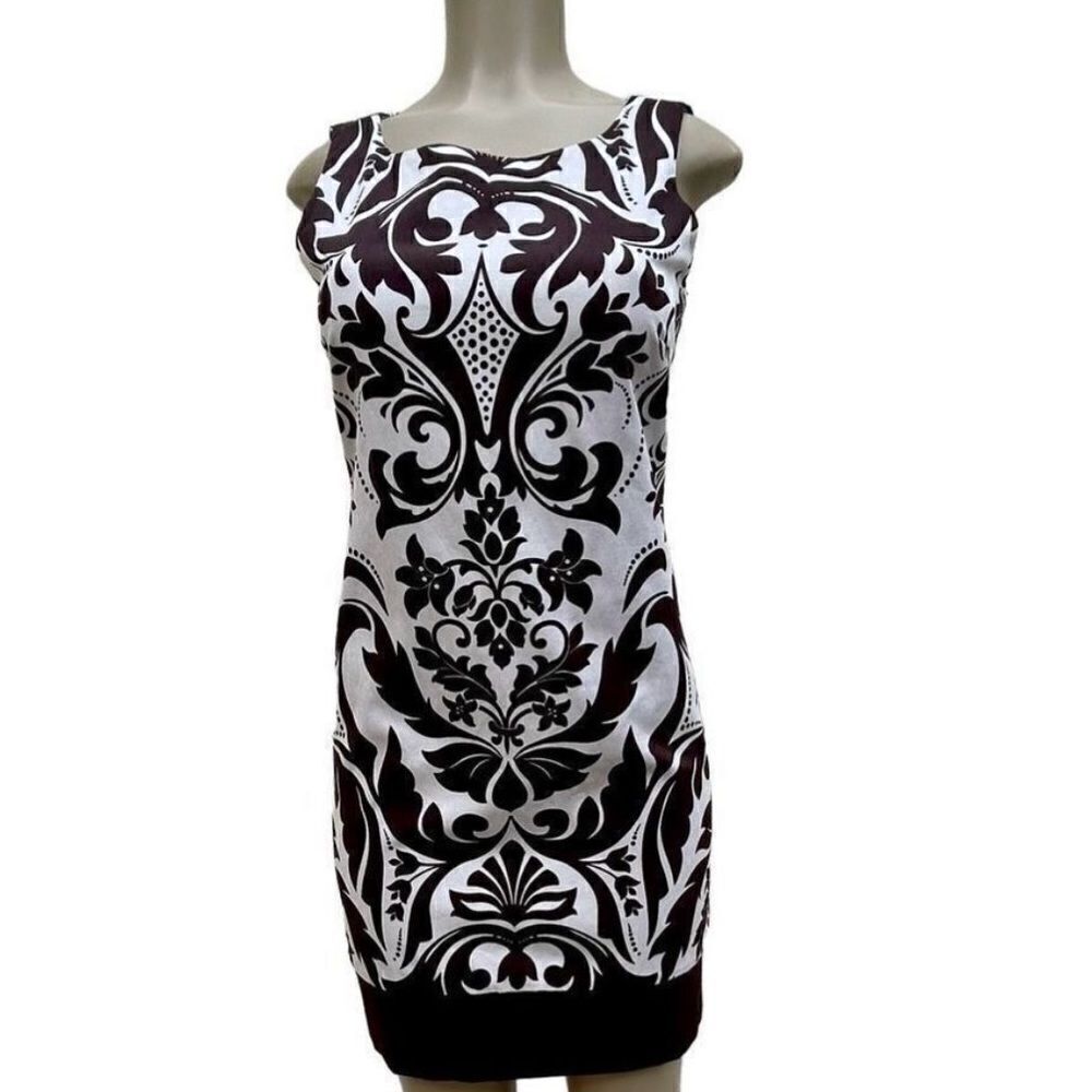 B. Smart Sheath Dress Women's Size 8 Cotton Blend Floral Print New with Tags
